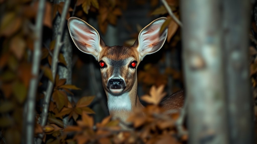 camera flash impacts deer