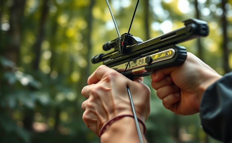 cocking a crossbow safely