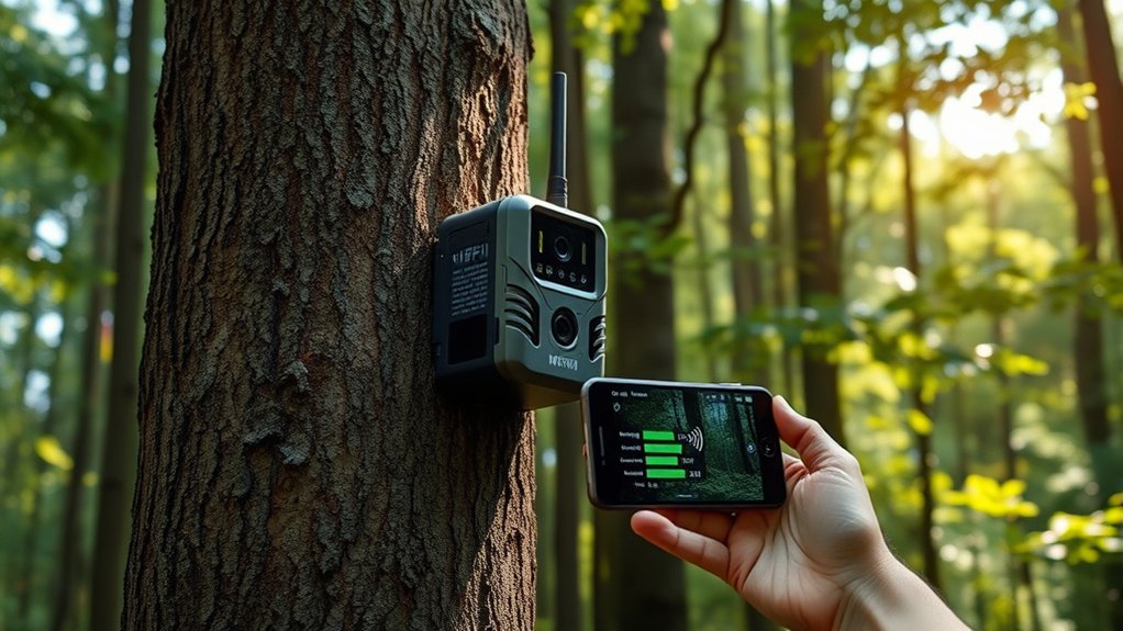 connect trail camera wifi