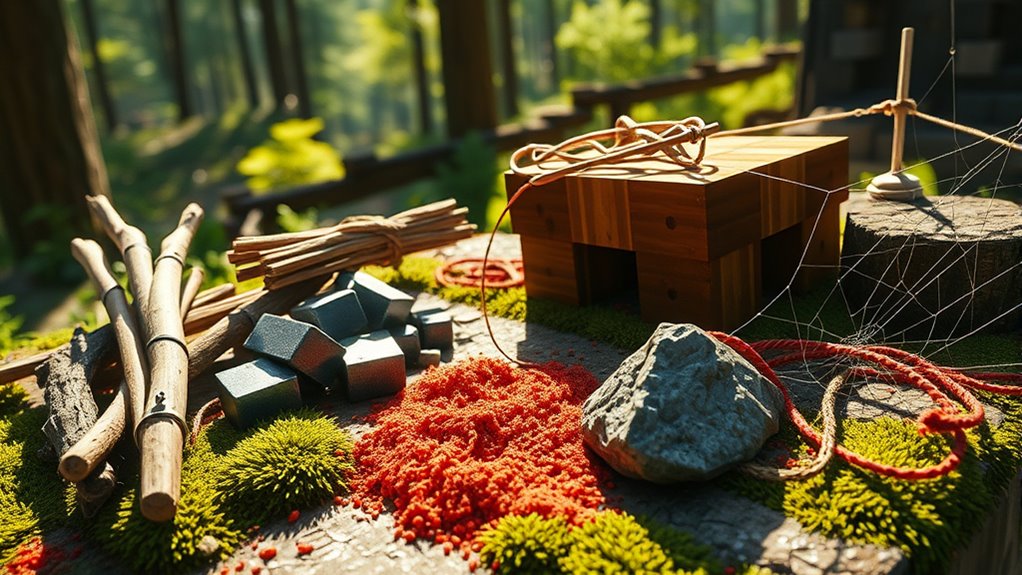 gather materials for crossbow