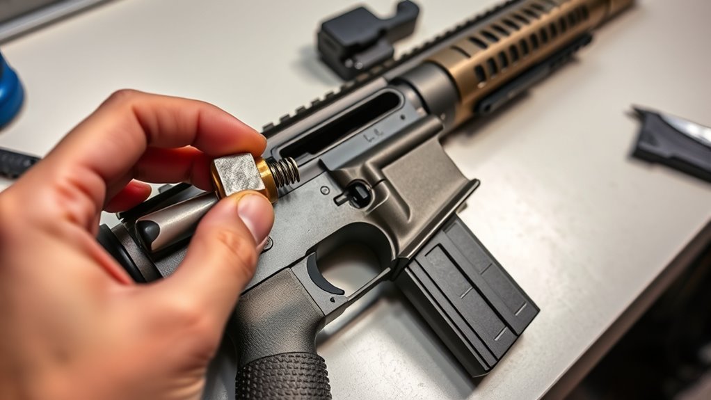 install magazine catch components