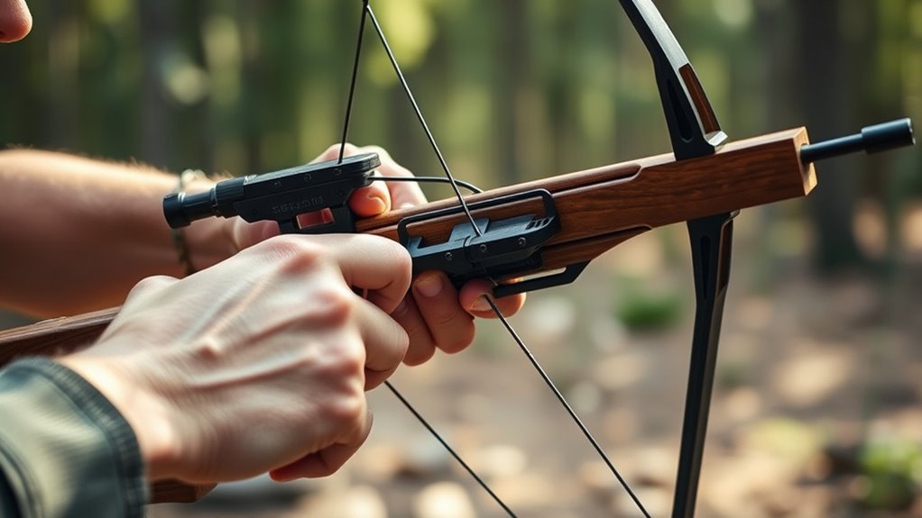 proper crossbow stance and grip