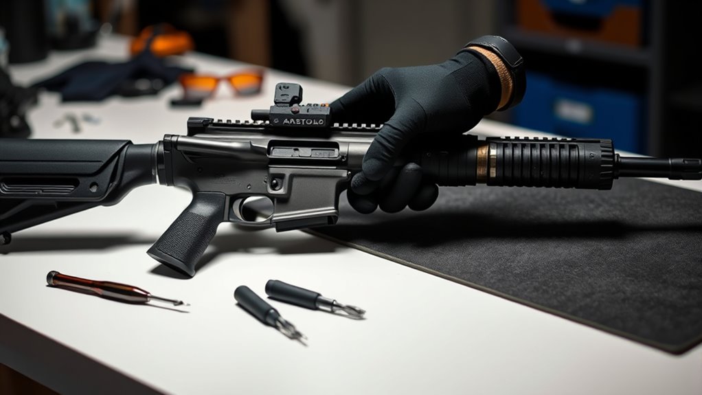 safe ar 15 disassembly preparation