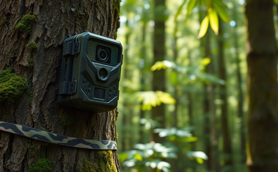 setting up trail camera