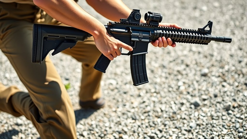 stable aligned shooting stance