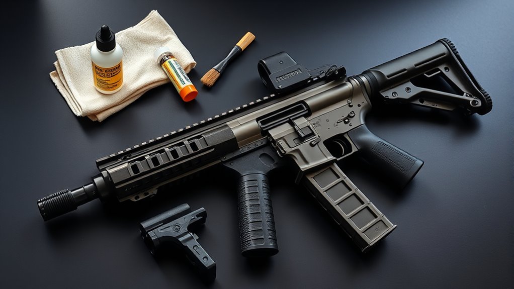 thoroughly clean before lubricating