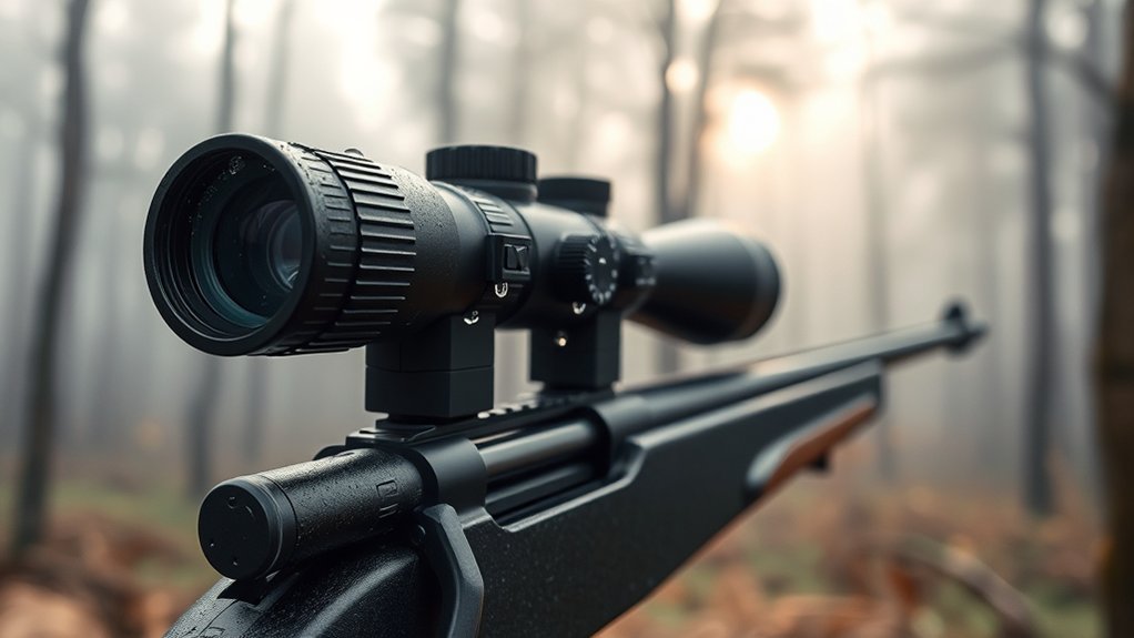 condensation forms on scope