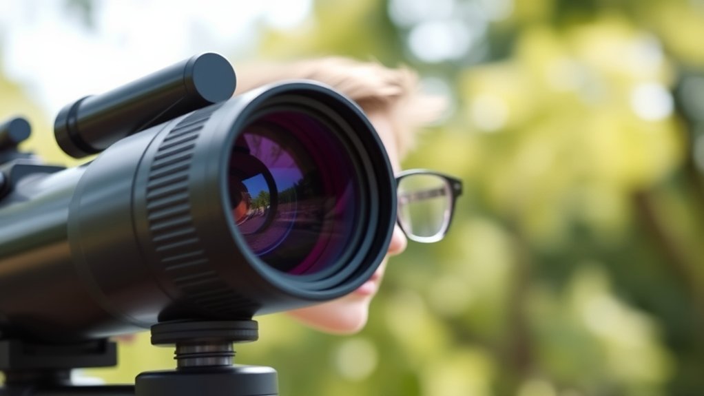 eye relief prevents eyeglass interference