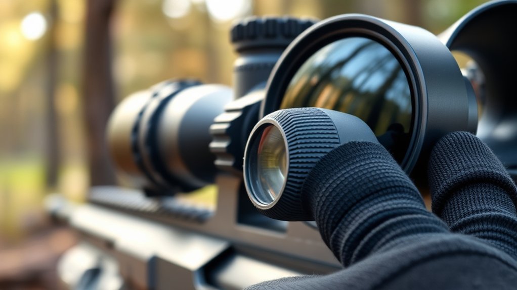 parallax focus aligns eye relief