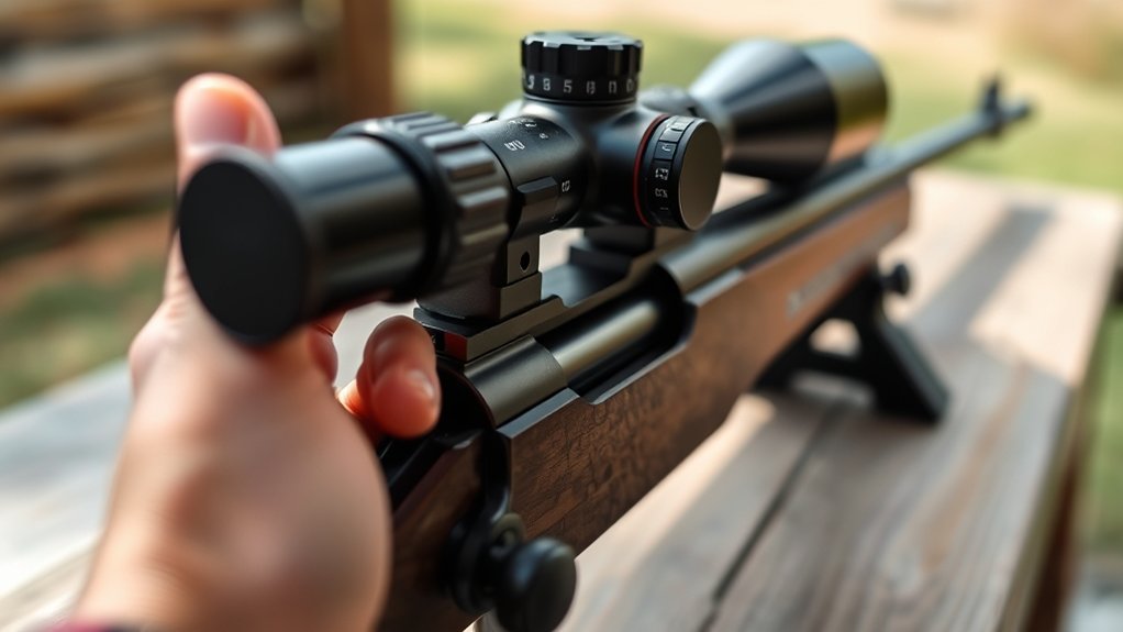 set eye relief level scope